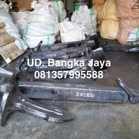 Gambar Ready Baru Jangkar Kapal + Sertifikat Tipe Kodok / Stockless Anchor 1290 kg, 1590 kg, 1440 kg, 1740 kg dari UD. Bangka Jaya undefined 1 Tokopedia