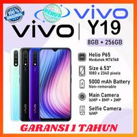 Gambar [PROMO] HP VIVO Y19 Ram 8+128GB & 8+256GB Fast Charging 18Watt + Battery 5000 mAh + Display 6,53 inches + Camera 16MP   GARANSI 1 TAHUN - BLACK, 8+256GB dari BC phonestore undefined 1 Tokopedia