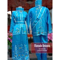 Gambar Baju Adat Manado Dewasa Satuan ( Laki/Perempuan ) - Biru Laki, S dari Sn Tradisional undefined 2 Tokopedia