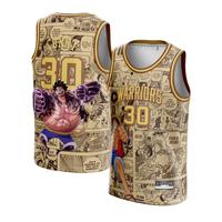 Gambar Jersey Stephen Curry GSW Warriors #30 ONE PIECE Kaos Basket Baju NBA - S dari EZ Sportswear NEW undefined 1 Tokopedia