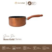 Gambar SENCLAIR ROSE GOLD SAUCEPAN PANCI ANTI LENGKET COOKWARE PERALATAN MASAK SCMP 1 PCS - 18 cm dari Senclair Indonesia undefined 2 Tokopedia