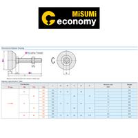Gambar Leveling Mount / Leveling Feet/ Adjuster Anti-Vibration Rubber - C-CFBR16-60-100 dari Misumi Indonesia undefined 2 Tokopedia