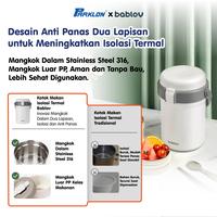 Gambar 【Termos Tahan Panas 24 Jam】Parklon x Bablov Kotak Makan Portable Isolasi Termal Stainless Steel 316 (2 Tingkat) 1600ml | Tempat Makan Tahan Bocor | Stainless Steel Lunch Box - Green 2 Tingkat dari Parklon Store undefined 3 Tokopedia