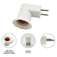 Gambar Fiting Lampu Colok Listrik Tempat Lampu Colok listrik Fitting Lampu Tidur Colokan Lampu on off SAKLAR dari FR ACC STORE undefined 5 Tokopedia