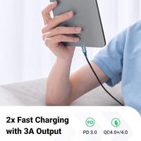 Gambar UGREEN Kabel Data 25057 Nylon Braided TYPE C to TYPE C 60W 3A Super Fast Charging PD Power Delivery Quick Charge Cable Tipe C Original Ori 60 Watt dari Pampam Shop undefined 5 Tokopedia