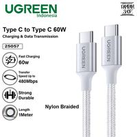 Gambar UGREEN Kabel Data 25057 Nylon Braided TYPE C to TYPE C 60W 3A Super Fast Charging PD Power Delivery Quick Charge Cable Tipe C Original Ori 60 Watt dari Pampam Shop undefined 1 Tokopedia
