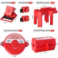 Gambar Lockout Tagout Kit,Loto Kit Safety Padlock+Loto Hasp+Electrical Plug/Ball Valve/Gate Valve Devices+Circuit Breaker+Loto Tags,Electrical Loto for Electrical/Industrial/Mechanical dari Malikha&Nahla undefined 3 Tokopedia