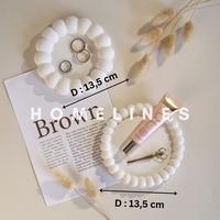 Gambar Homelines Coaster Bubble Puffy Aesthetic | Tatakan Gelas Gelembung | Alas Lilin | Pajangan Rumah Korea | Hiasan Meja - Puffy Besar Putih Polos dari Homelines.id undefined 3 Tokopedia