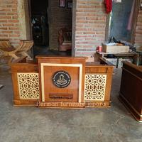 Gambar Mimbar Majlis Kayu Jati Ukir Jepara Mimbar Jati dari Herman Furniture Jepara undefined 1 Tokopedia
