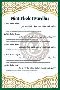 Gambar STIKER VINYL DOA NIAT SHOLAT FARDHU - A4 20x30cm dari StikerPilkada2000 undefined 1 Tokopedia