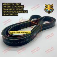 Gambar VAN BELT FAN BELT - 6PK1570 - GRAN MAX 1.3 - 9004A-91049-001 - V BELT - TALI KIPAS - 6PK 1570 dari BUMBLE BEE AUTOPARTS undefined 5 Tokopedia