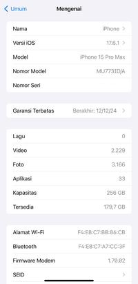 Gambar Iphone 15 ProMax 256gb Second Ibox dari Gunung Agung Store_NEW undefined 5 Tokopedia