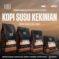 Gambar Kopi Susu Espresso Blend Minuman Kekinian Coffee Bean Based Biji Bubuk - 200 gram, Bubuk Halus dari Sakha Coffee Roastery undefined 1 Tokopedia