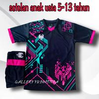 Gambar Setelan Jersey Bola Anak Baju Bola Futsal SSB Set Baju Celana - BTJ Hitam Putih, L dari GALLERY YUDHISTIRA undefined 3 Tokopedia