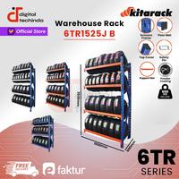 Gambar KITARACK Tire Rack 6TR1525J Jointer Biru Rak Ban Motor Ban Mobil 600KG Rak Besi Panjang 1.5M ; Tinggi 2.5M ; Lebar 60 - Merah, 4 Layer dari Digital Techindo undefined 1 Tokopedia
