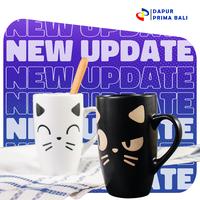 Gambar MUG KUCING TIARA QD-35 TINGGI CATTY B/W dari Dapur Prima Bali undefined 2 Tokopedia