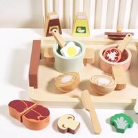 Gambar mainan masak kayu anak/wooden cooking set natural color dari SM Kidz undefined 1 Tokopedia