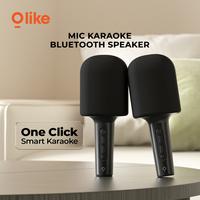 Gambar Olike KM1 Mic Karaoke Bluetooth Speaker Wireless Microphone Portable Port Aux TF Card 1200mAh Playtime 9 Jam Garansi Resmi 1 Tahun dari EF Acc Store undefined 1 Tokopedia