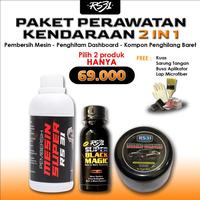 Gambar BUNDLING 2in1 AUTOCARE RS31 | Pembersih Kerak Mesin, Penghitam Plastik Dashboard, Body Kasar/Doff, Kompon Penghilang Baret Halus, Body Kendaraan, Motor, Mobil - Paket 1 dari JELITA JIHAN undefined 1 Tokopedia