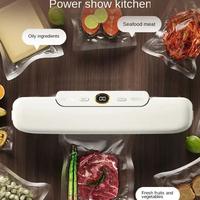 Gambar mesin vacuum food sealer digital LCD timer otomatis makanan basah kering beku dry wet frozen food daging steak food grade alat vakum vacum kemasan makanan plastik emboss kedap udara supaya awet - Hitam dari KJ aksesoris elektronik undefined 4 Tokopedia