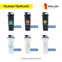 Gambar WELLEN PRINT – Cetak Tumbler Flip Flop Custom / Print Botol Minum Plastik BPA Free Shaker Bottle 500ml Souvenir Hadiah Ulang Tahun Pernikahan - Hitam, TFL 01 dari WELLEN PRINT OFFICIAL undefined 5 Tokopedia
