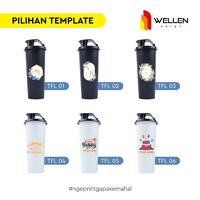Gambar WELLEN PRINT – Cetak Tumbler Flip Flop Custom / Print Botol Minum Plastik BPA Free Shaker Bottle 500ml Souvenir Hadiah Ulang Tahun Pernikahan - Hitam, TFL 01 dari WELLEN PRINT OFFICIAL undefined 4 Tokopedia