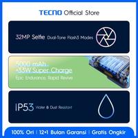 Gambar Tecno Spark 20 Pro (NFC) 8/256Gb - Ivory/Black - Ivory dari Wikacell undefined 4 Tokopedia