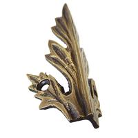 Gambar 65mm Plat Pelindung Kuningan Kolom Meubel / Plat Kuningan Asli Decoratif Hias Pojok / Solid Brass Baseboard Skiffers / Ornate Brass Corner Table Chair Protector  - DCR1382 / Acanthus Leaf / Antique Brass dari Heritage Brass undefined 4 Tokopedia