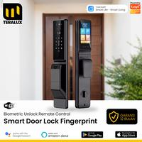 Gambar TERALUX Smart Video Door Lock Fingerprint Password With Camera Face Palm Recognition Doorbell Tuya Smartlife dari Teralux Official Store undefined 1 Tokopedia