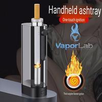 Gambar asbak portable holder plus korek api elektrik usb charger lighter handheld ashtray - 3125 HITAM dari vstore official undefined 1 Tokopedia