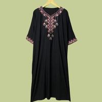 Gambar Best Daster Jumbo Bordir Tasik Katun Rayon Busui Friendly NARA Best Quality - Hitam, Jumbo dari AyuhFashion undefined 1 Tokopedia