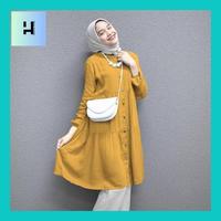 Gambar Haikalin_* TUNIK CRINKLE WANITA | TUNIK LAYER WANITA KEKINIAN BY YOUNIQ.ID - Black, L dari Haikalin-Store undefined 2 Tokopedia