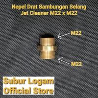 Gambar Nepel Drat M22 x M22 untuk Sambungan Selang QL 2350 Jet Cleaner dari Subur Logam Store undefined 5 Tokopedia