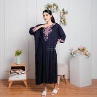 Gambar Best Daster Jumbo Bordir Tasik Katun Rayon Busui Friendly NARA Best Quality - Hitam, Jumbo dari AyuhFashion undefined 4 Tokopedia