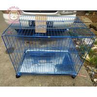 Gambar Kandang Kucing Kandang Anjing SUPER JUMBO XXL HIGH QUALITY 90×60×70 FREE TINGKAT & RODA Kandang Besi Lipat Berkualitas - Hitam, XXL SUPER JUMBO dari tokomajujau undefined 3 Tokopedia