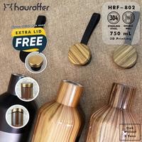 Gambar Botol Thermos Premium Wood HR-103 Tumbler Stainless 750 Ml Leak Proof - Blackgrey dari Ollahomeliving undefined 4 Tokopedia