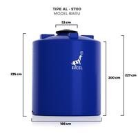 Gambar Tangki air EXCEL AL 5200 liter - water tank toren tandon air AL5200 dari Juragan tanki undefined 1 Tokopedia