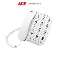 Gambar New Ace Telepon Analog Big Button Telephone Telpon Rumah Alat Komunikasi Elektronik Tangga Hotel Restoran Berkualitas - Hitam dari arielajeee undefined 4 Tokopedia