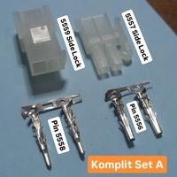 Gambar KR20174 Molex 5557 5559 2pin Male-Female Power Cable Connector (with t - Komplit Set B dari Klinik Robot undefined 1 Tokopedia