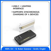 Gambar TECNO Powerbank 20000mAh - 2 Build-In Cables & 3 Port, 4 Synchronous Fast Charging, Light & Airline Friendly, Garansi 12 Bulan - White dari TECNO Indonesia Shop undefined 4 Tokopedia
