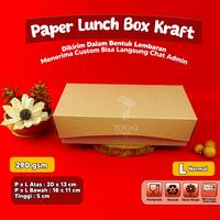 Gambar PAPER LUNCH BOX L BAHAN KRAFT/LUNCH BOX PAPER L COKLAT - Kraft L Premium dari Tokyo Pack undefined 3 Tokopedia