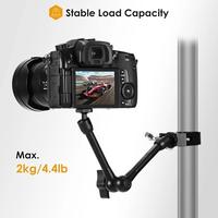 Gambar ARTICULATING MAGIC ARM SUPER CLAMP CAMERA DSLR FLASH LED LCD HOT SHOE - Holder 360 dari Focus Technology undefined 5 Tokopedia