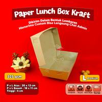 Gambar PAPER LUNCH BOX L BAHAN KRAFT/LUNCH BOX PAPER L COKLAT - Kraft L Premium dari Tokyo Pack undefined 1 Tokopedia