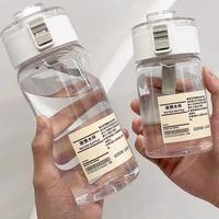 Gambar MUJI Botol Air Minum Transparan Water Bottle kemasan Sablon Botol - 550 ML dari Tumblerme undefined 3 Tokopedia