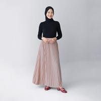 Gambar Cotton Inch - Kalula Rok Plisket Panjang Wanita White - Dusty Blue, All Size dari COTTON INSTYLE OFFICIAL SHOP undefined 4 Tokopedia