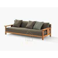 Gambar Sofa Tamu Japandi Minimalis Kayu Jati Classic dari Loka Living Furniture undefined 1 Tokopedia
