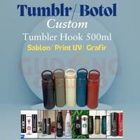 Gambar Tumblr Tumbler Custom Japan Tumbler Hook 500ml Sablon/ Print UV/ Laser Grafir Cetak Nama/ Logo - Hitam dari Gudang Fashion Id undefined 1 Tokopedia