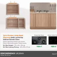 Gambar Kitchen Set Minimalis / Kabinet Dapur / Rak Dapur Basah / Kitchen Set Atas Gantung / Kitchen Set Bawah - Sett 4 Pcs AB dari grosir indo javanesia undefined 3 Tokopedia