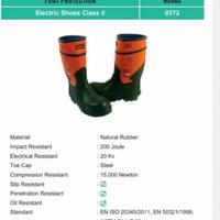 Gambar SEPATU ANTI STRUM LISTRIK 20 KV MERK NOVAX ORIGINAL BERKUALITAS dari ISTANA SAFETY JAKARTA undefined 3 Tokopedia