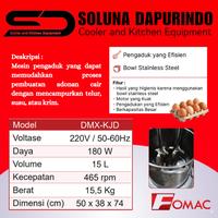 Gambar FOMAC Dough Mixer DMX-KJD / DMXKJD / Mesin Pengaduk Adonan Roti dari Soluna Dapurindo undefined 2 Tokopedia